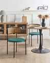 Set of 2 Dining Chairs ANDOVER Metal Green