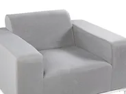 Garden Lounge Set with Table 5 Seater ROVIGO Light Grey_863121