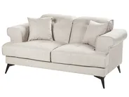 Living Room Set 5 Seater SKIVE Fabric Taupe_947661