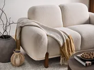 Soffa 2-sits ODNES Bouclé Vit_1053416