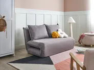 Bäddsoffa 2-sits ROROS Konstlinne Mörkgrå_1038930