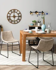Ruokatuolisetti 2 kpl BATAVIA Kangas Beige_1082677
