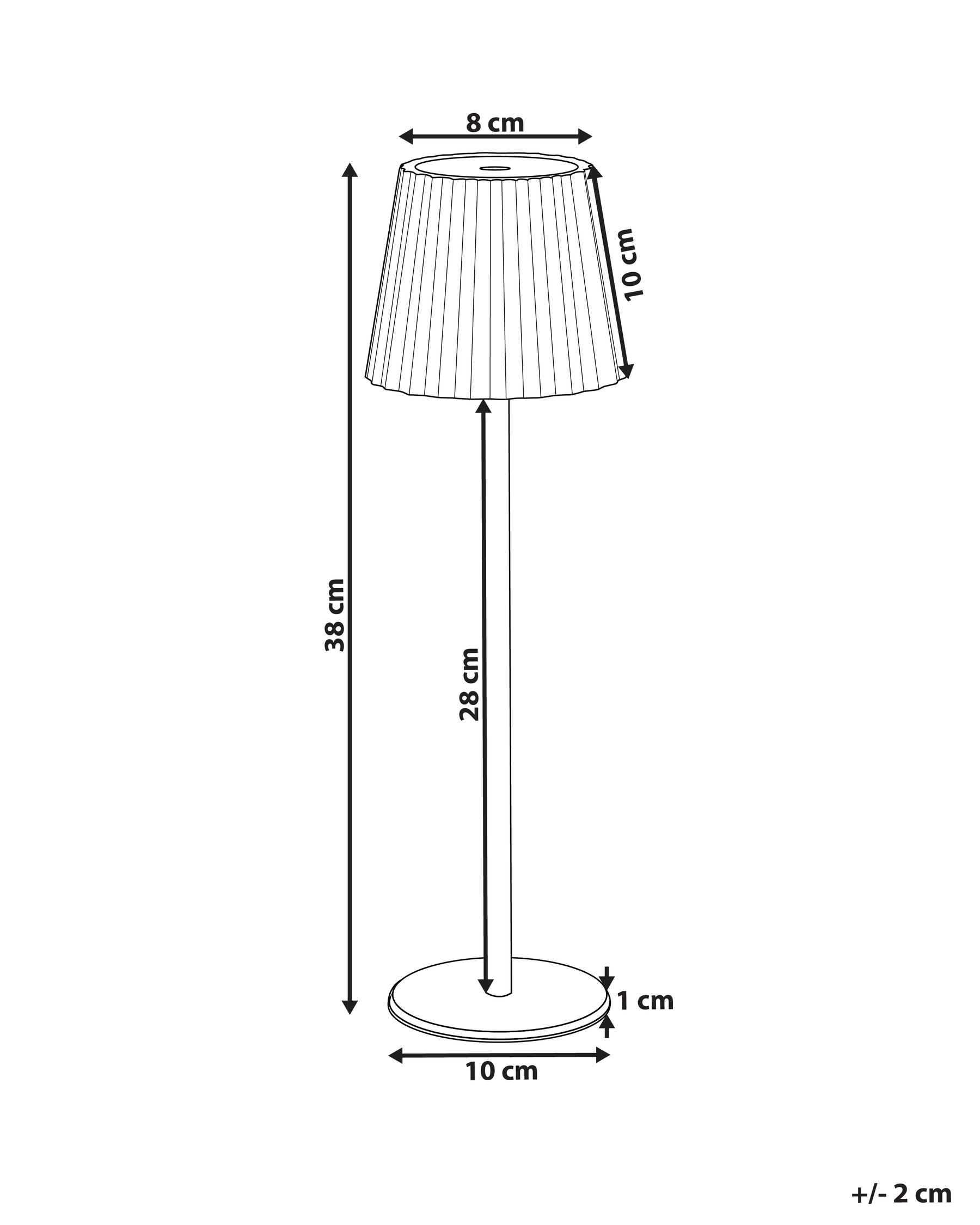 Table Lamp POMBEIRO Metal Light Blue_935320