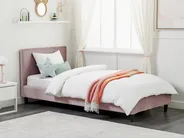 Bed Frame Cover Velvet FITOU 90 x 200 cm Pink_900375