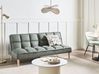 Sofa Bed 3 Seater SILJAN Fabric Green