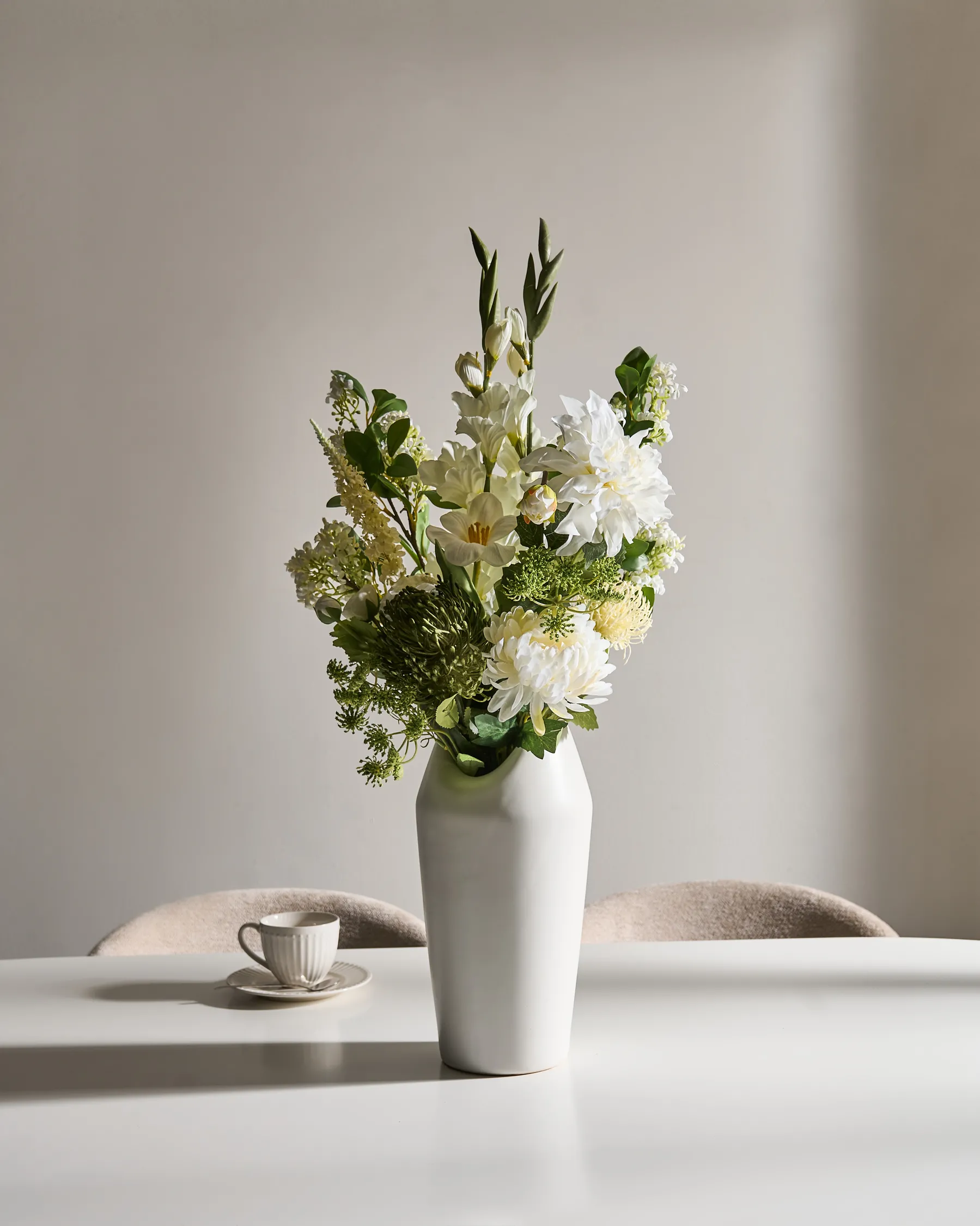 Artificial Flower Bouquet LOURO 70 cm White_1028505