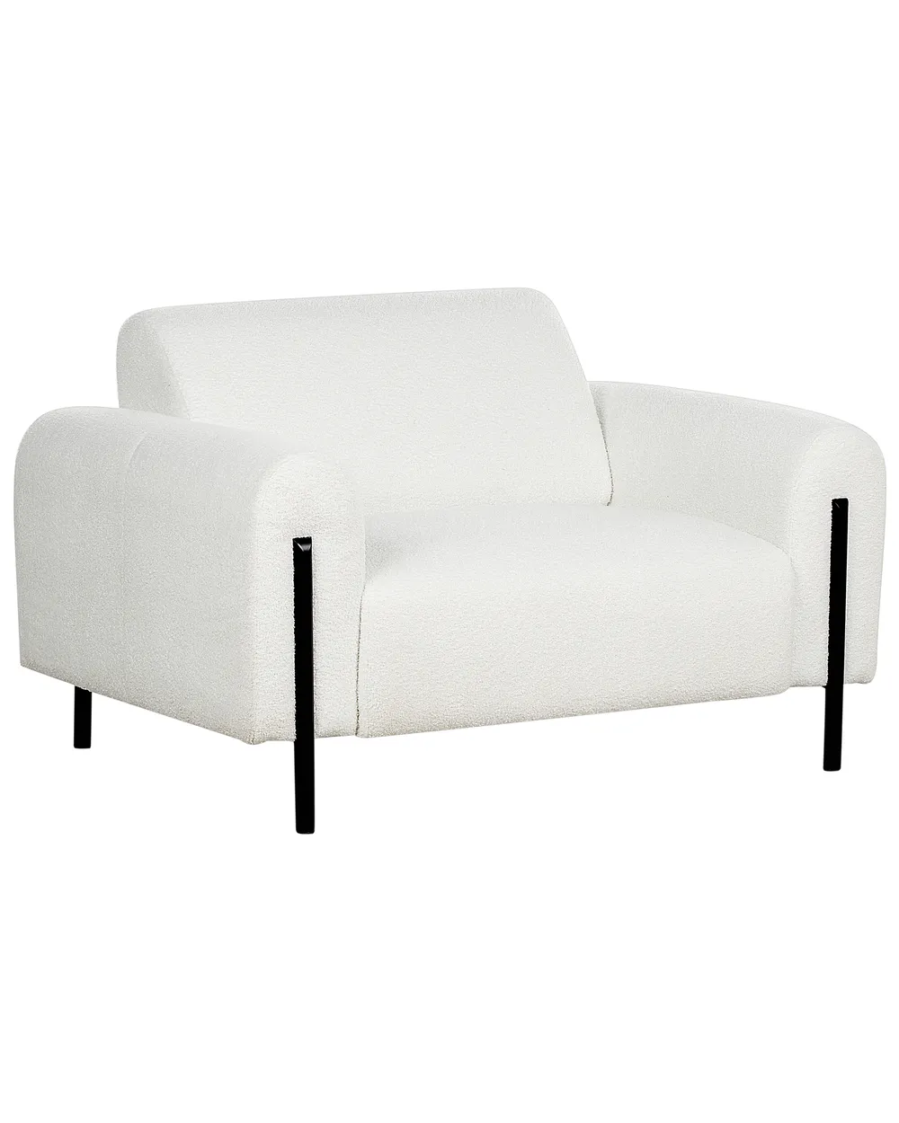 Fåtölj ASKIM Bouclé Vit_918528