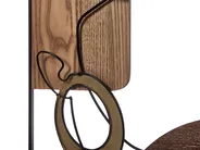 Wall Decor CALIFORNIUM Metal 50 cm Brown_933466