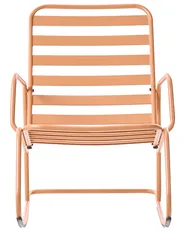 Garden Rocking Chair TURI Metal Golden Brown_1020862