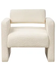 Armchair HALLSBERG Boucle Off-White_939053
