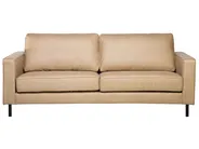 Living Room Set 4 Seater SAVALEN Faux Leather Beige_725525