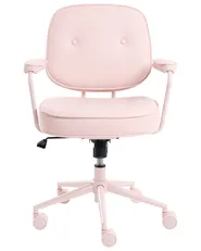 Työtuoli PARAMUS Keinonahka Pastellipinkki_1072379