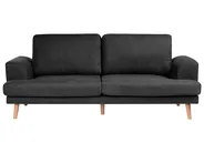 Sofa 3 Seater KILDAL Fabric Black_1058594