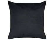 Set of 2 Decorative Cushions YUZURI 45 x 45 cm Velvet Black Animal Pattern_857841