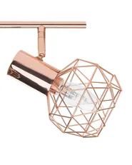 Spotlampe med 4 lys CHENAB Justerbar Metall Kobber_727702