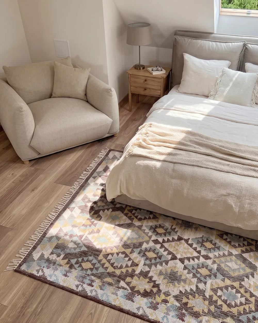 Rug FENER Multicolour 160 x 230 cm Jute