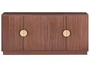 4 Door Sideboard NUMURKAH Dark Brown_1109562