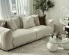 Sofa 3 Seater LUVOS Fabric Off-White
