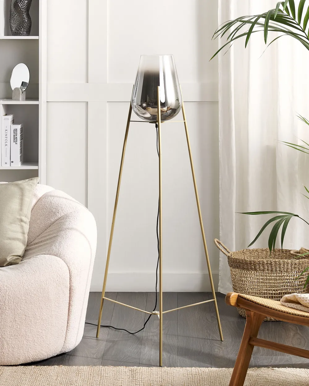 Floor Lamp MENA Metal Gold_842633