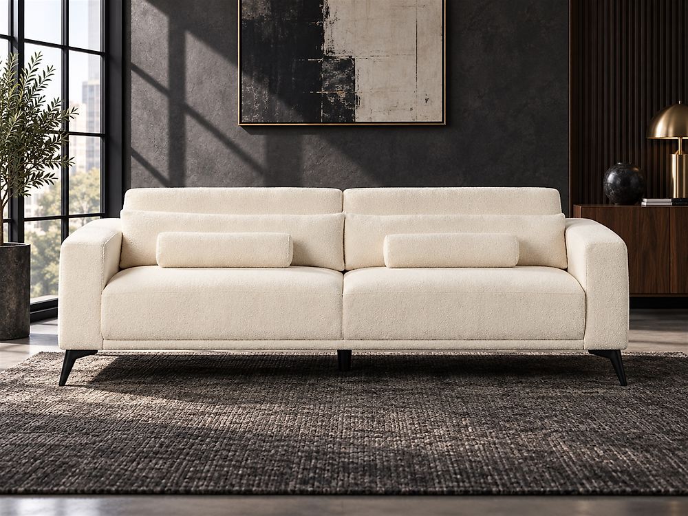 Soffa 3-sits ANGE Bouclé Off-White