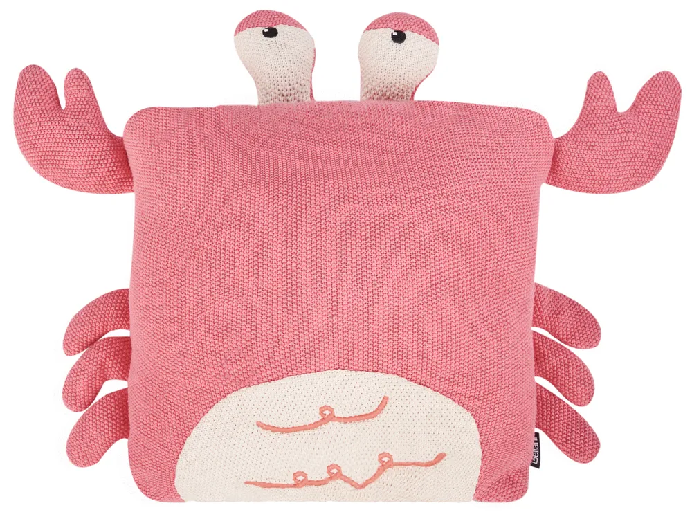 Set of 2 Decorative Cushions JARGALLI 35 x 35 cm Cotton Crab Pink