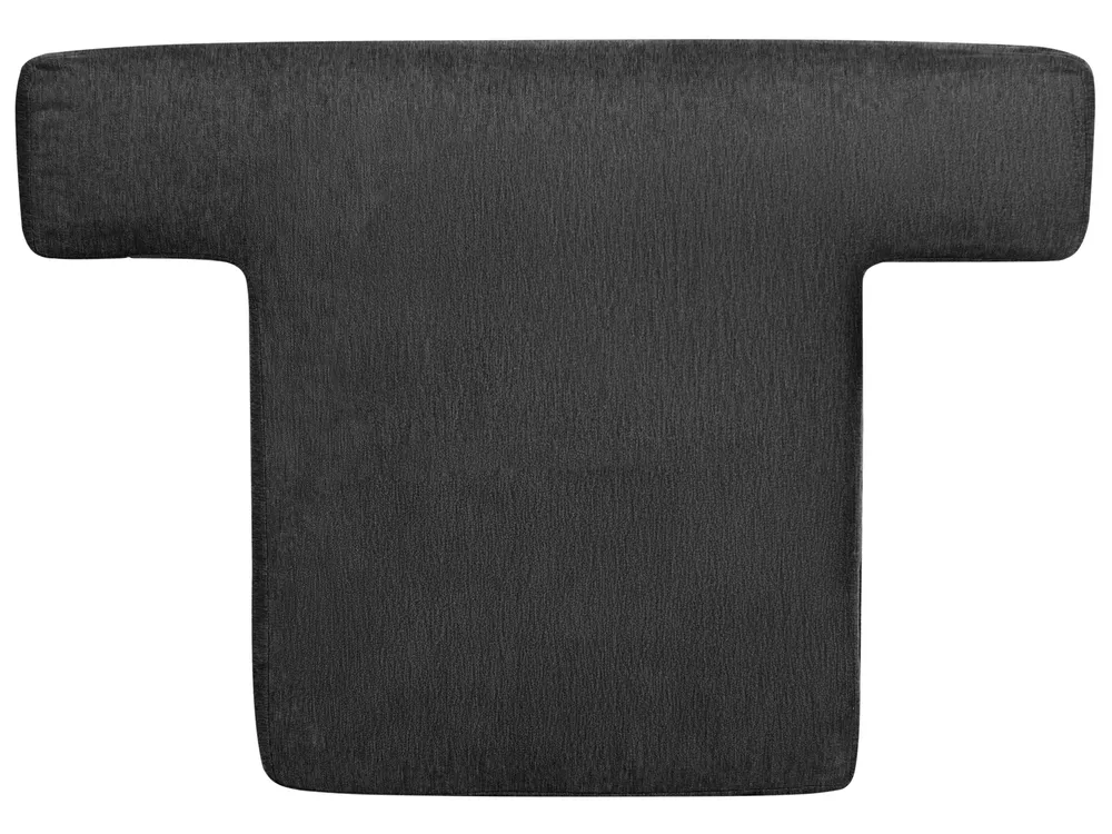 Living Room Set 4 Seater KILDAL Fabric Black_1058749
