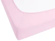 Fitted Sheet JANBU 90 x 200 cm Cotton Pastel Pink_845350