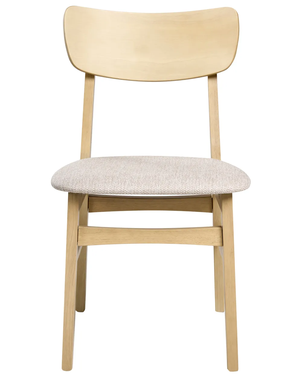 Ruokatuolisetti 2 kpl ANOKA puu Vaaleanruskea/beige_1006348