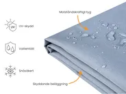 Regnskydd CHUVA 210 cm 150 cm 90 cm Grå_929776