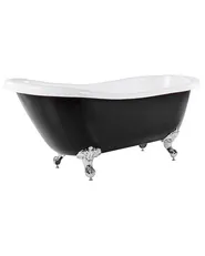 Fristående badkar CAYMAN 1700 x 760 mm Svart/ Vit_817181