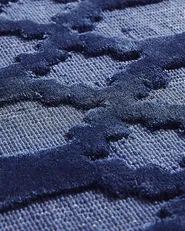 Rug CIZRE Navy Blue 160 x 230 cm Viscose_782622