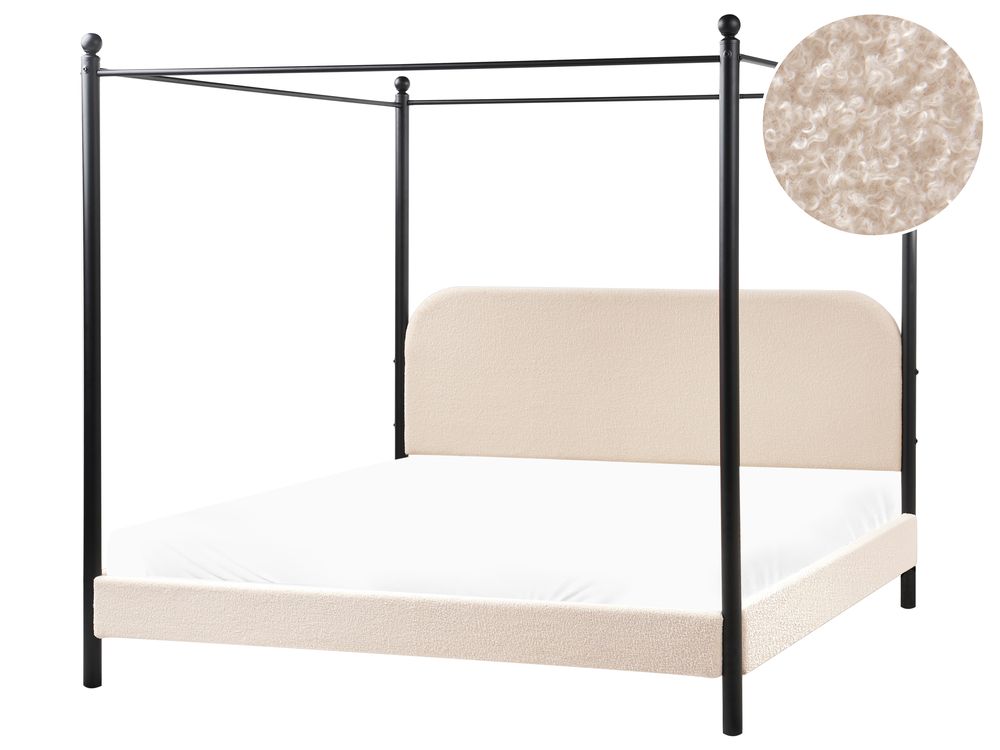 Himmelseng Bouclé DANNEMOIS 180 x 200 cm Beige