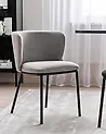 Ruokatuolisetti 2 kpl MINA Kangas Harmaa