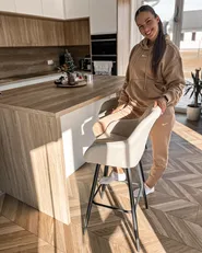 Set med 2 barstolar DARIEN Beige_915687