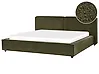 Waterbed Boucle LINARDS 180 x 200 cm (EU Super King) Dark Green