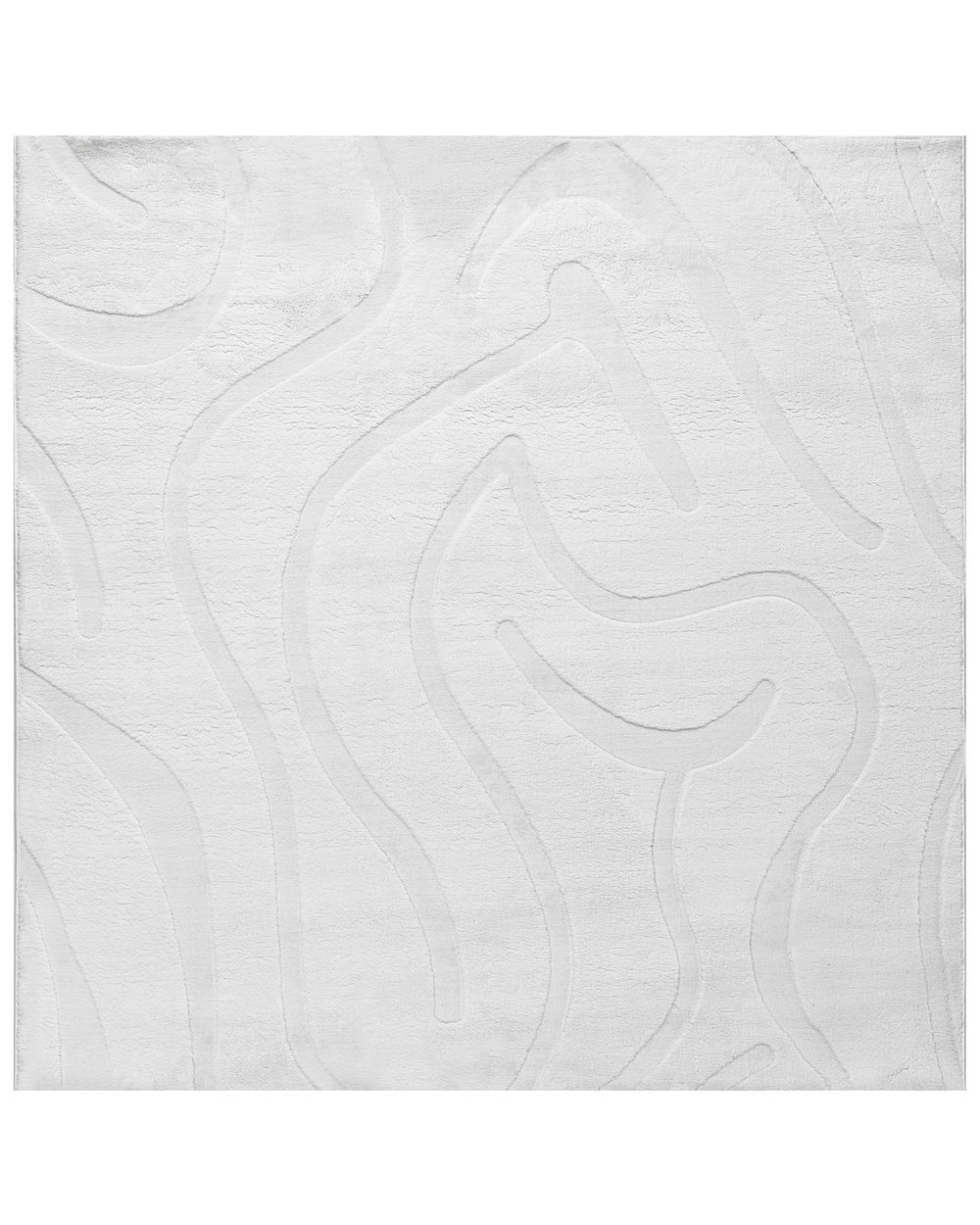 Rug SELVORI Off-White 160 x 160 cm