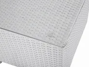 Ulkosohvaryhmä pöydällä 8-istuttava XXL modulaarinen Polyrottinki Valkoinen Oikea_705638