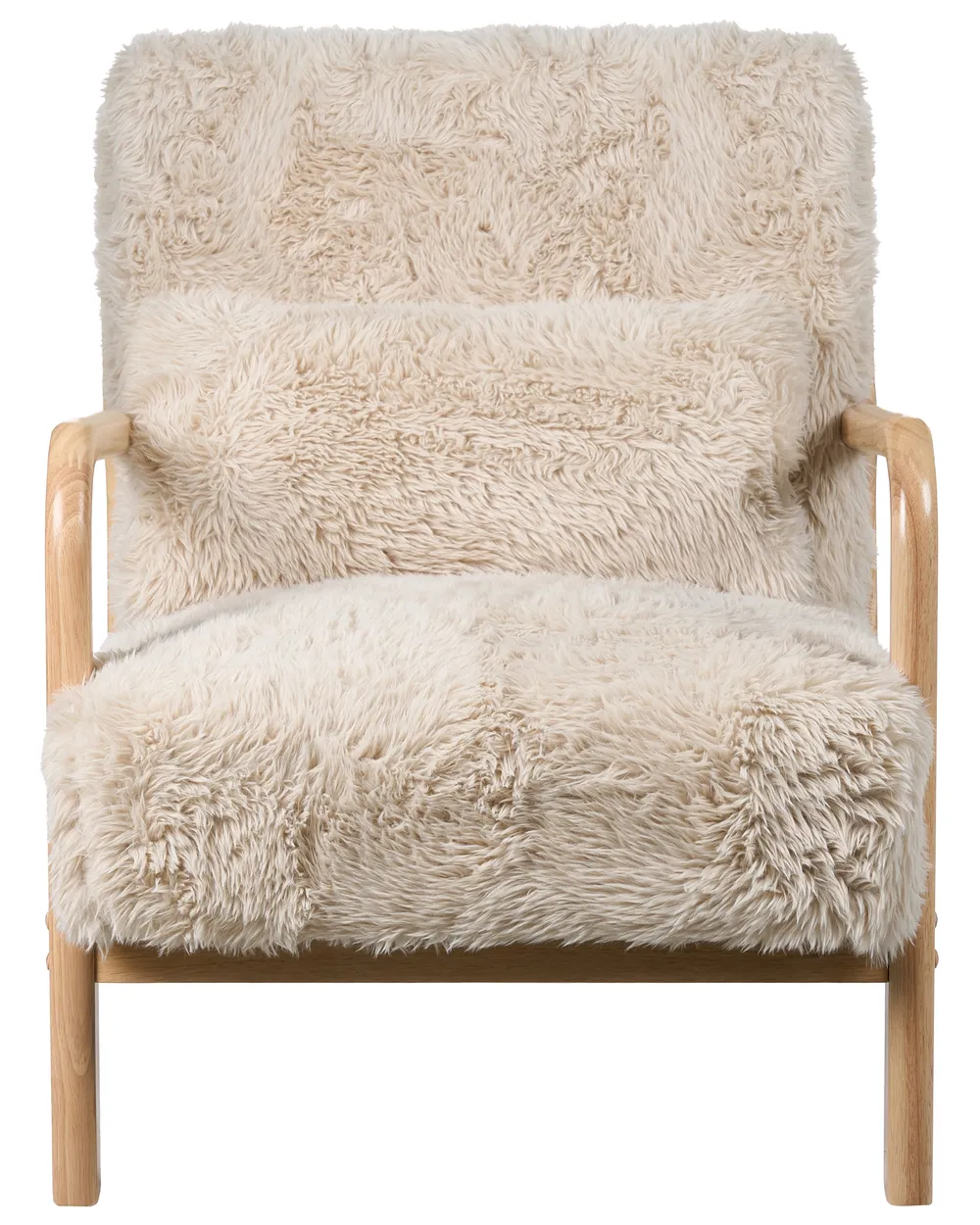 Fåtölj SKOVDE Fuskpäls Ljusbeige_1018523