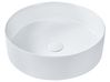 Countertop Basin TEBAR ⌀ 400 mm Ceramic White