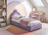 Kids Ottoman Bed GRISETOT Velvet Violet 90 x 200 cm (EU Single)