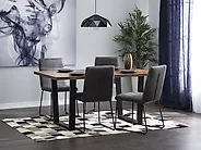 Dining Table AUSTIN Dark Walnut 160 cm 90 cm_1171954