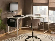 Corner Desk TACONY 180 cm 140 cm with Storage White_1044272