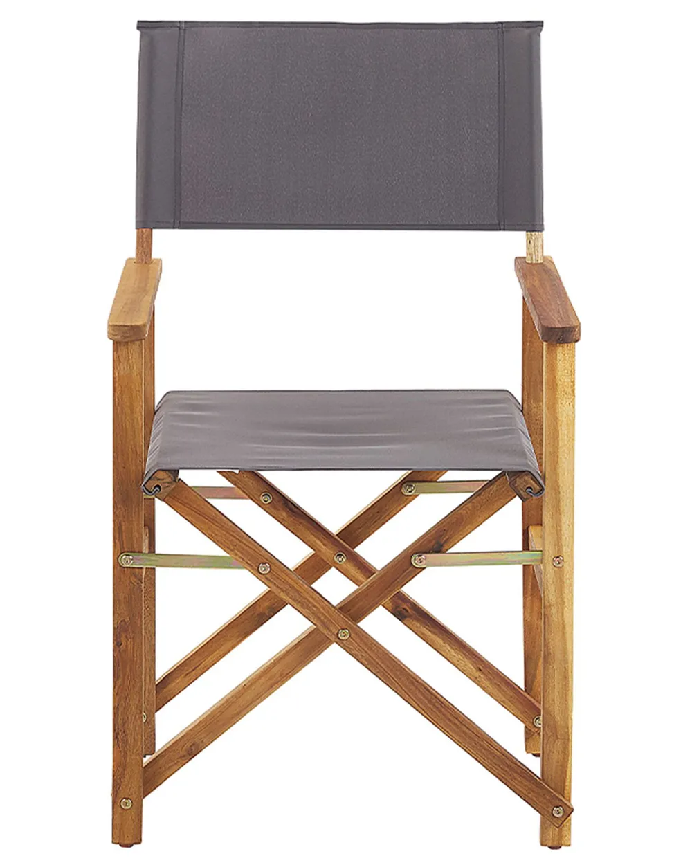 Set of 2 Garden Chairs CINE Acacia Wood Grey_819433