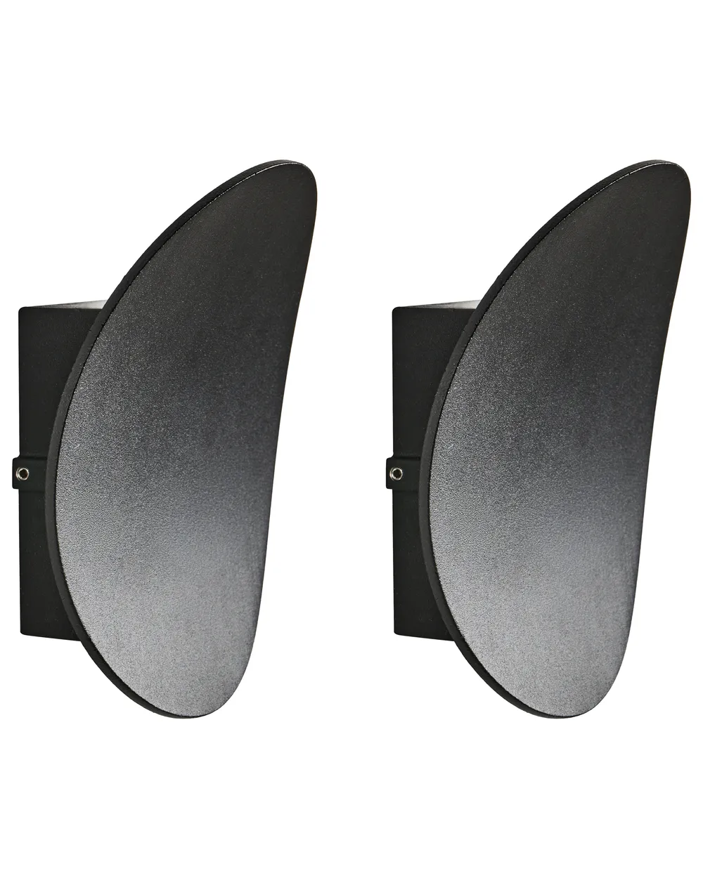 Set of 2 Outdoor LED Wall Lights MEUSSE Black