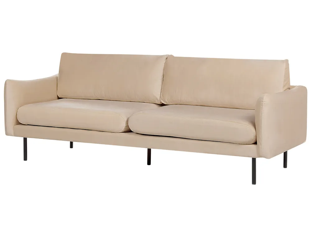 Living Room Set 4 Seater VINTERBRO Velvet Beige_897462