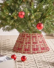 Christmas Tree Collar NEIGE 42 cm Seagrass Natural_1011219