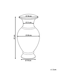 Blomvas CALCEOLUS 41 cm Metall Guld_1184926