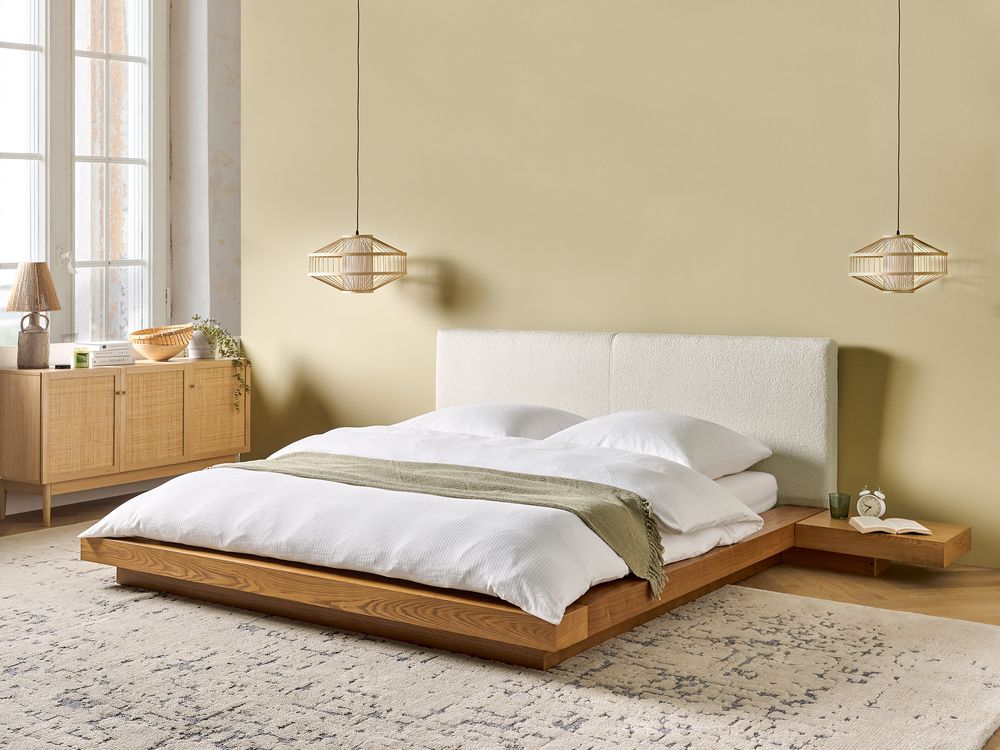 Vannseng Bouclé ZEN 160 x 200 cm Naturlig ask