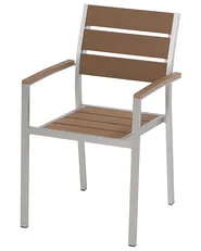 Set of 6 Garden Chairs VERNIO Brown_718280
