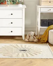 Kids Rug BALARI Beige 80 x 150 cm Cotton_866567